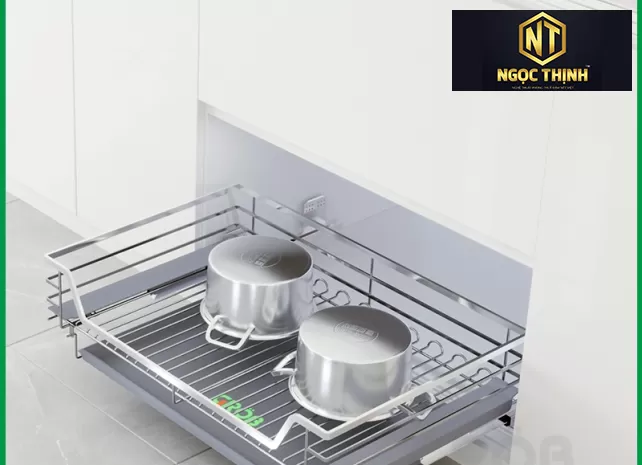 KỆ ĐỰNG XOONG NỒI INOX SUS304 NAN DẸT  tại Vĩnh Thanh